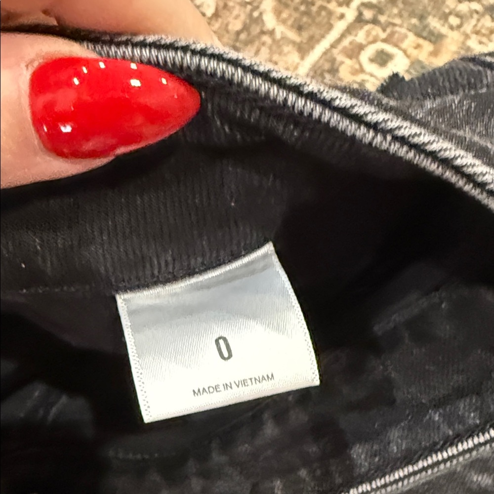 Express Black Denim Pencil Skirt - Picture 4 of 8